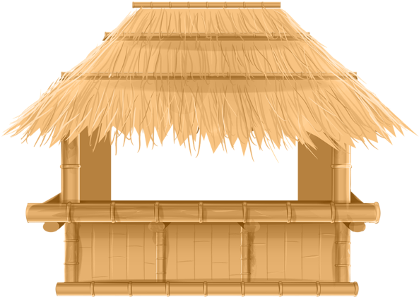 Bamboo Beach Tiki Bar Png Clip Art Image - Tiki Bar Png (600x425), Png Download