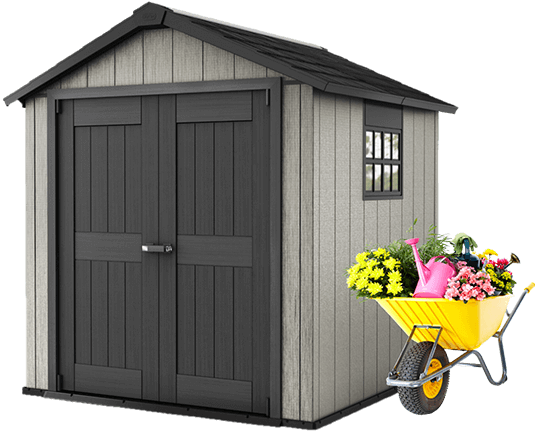 Keter Shed Features - Keter Storage Shed Oakland 7511 17201421 (535x433), Png Download