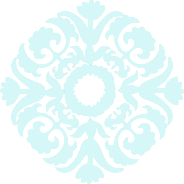 Damask Flower Svg Clip Arts 600 X 600 Px (600x600), Png Download