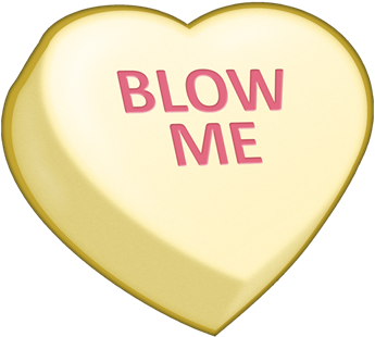 Blow Me Candy Heart - Design (400x400), Png Download