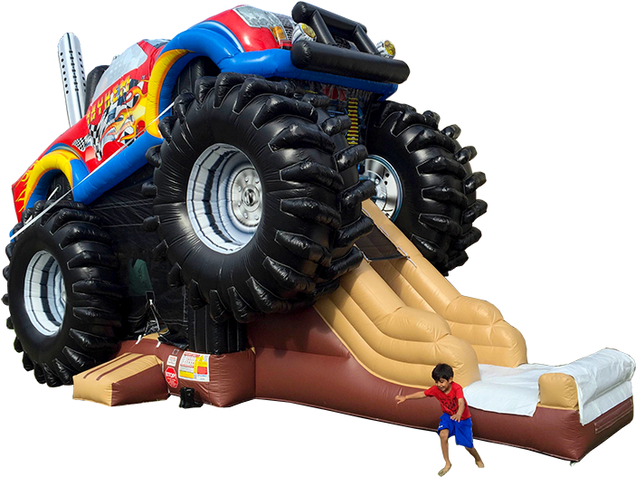 8-10 Participants At One Time - Monster Truck Combo (720x539), Png Download