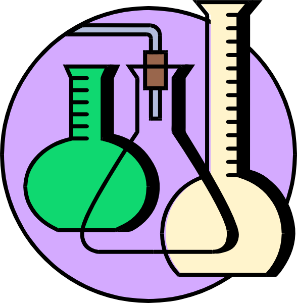Science Lab Test Tubes Clip Art At Clker - Science Equipment Clip Art (588x600), Png Download