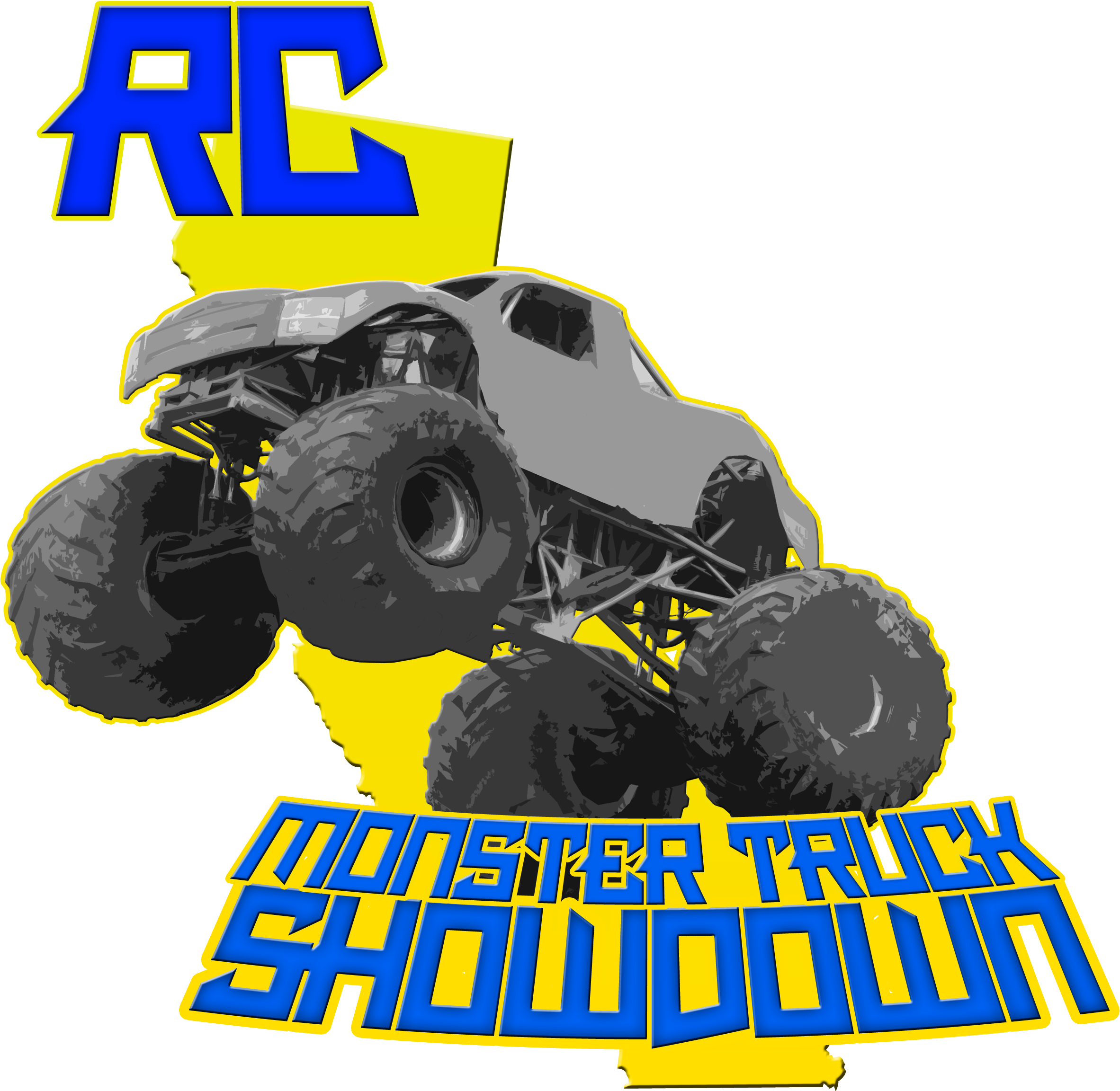 California Rc Monster Truck Racing - Monster Truck (3000x2413), Png Download