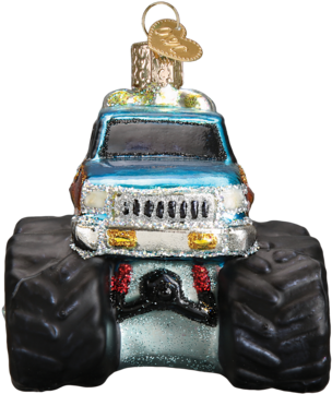 Toy Monster Truck Ornament - Bassett Hound Glass Ornament By Old World Christmas (387x387), Png Download