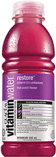 Vitaminwater Restore - Glaceau Vitamin Water Malaysia (598x336), Png Download