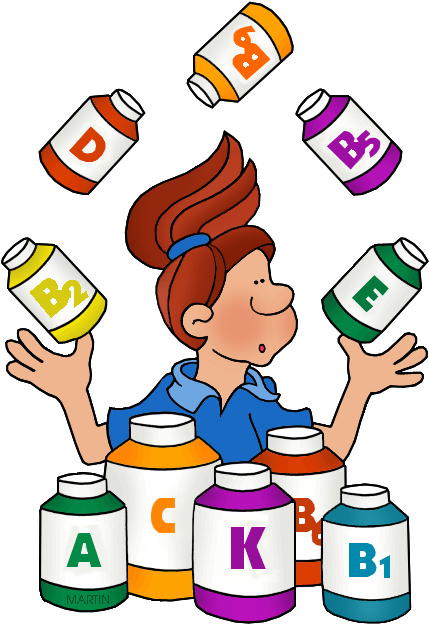 Vitamin Clip Art Free - Vitamins Clipart (468x648), Png Download