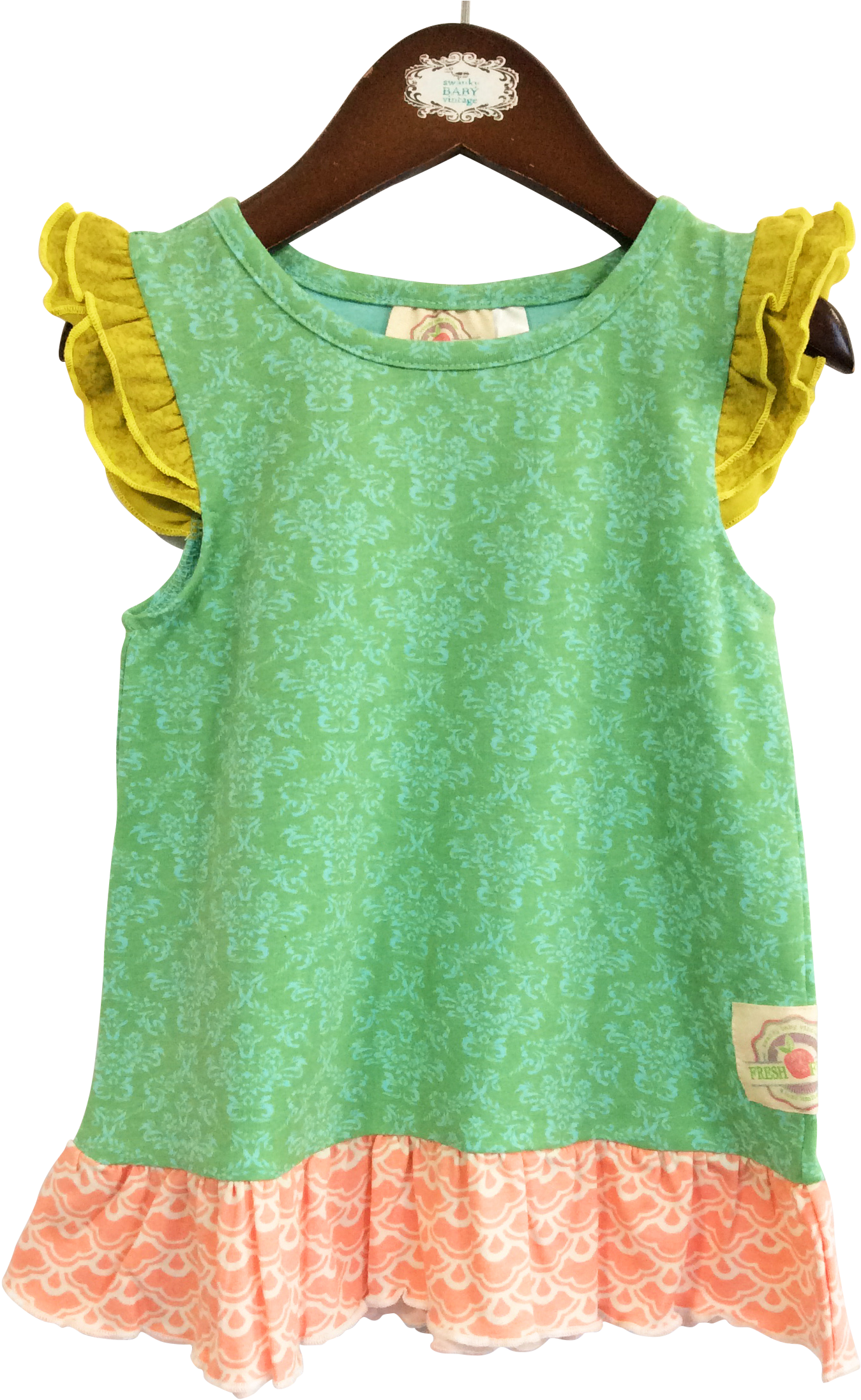 Infant Perfect Peplum-damask - Infant (1666x2316), Png Download