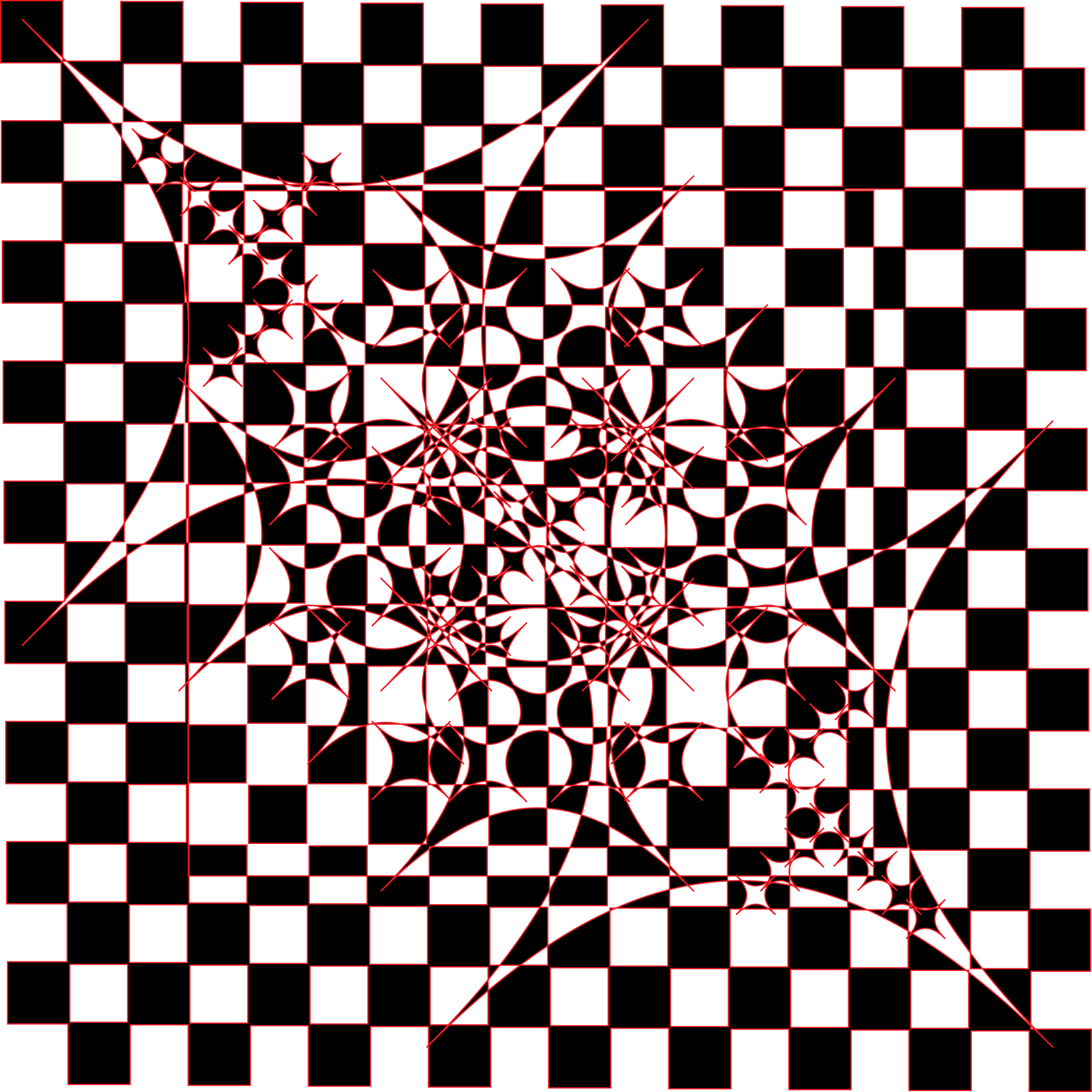 Big Image - Black White Red Modern Art (2400x2400), Png Download