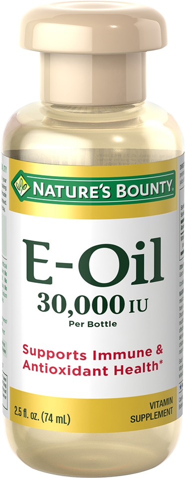 Vitamin E Oil - Nature's Bounty, Vitamin E-oil, 30,000 Iu, 2.5 Fl Oz (750x1000), Png Download