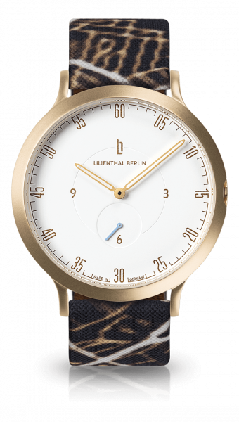 Gold White Night Glow - Lilienthal Berlin - Unisex Watch, Silver - White With (340x600), Png Download