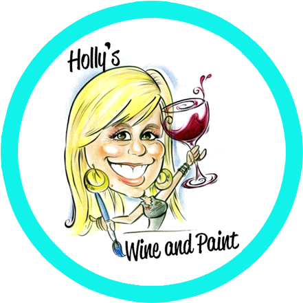 Holly's Wine And Paint - Cartoon (480x480), Png Download