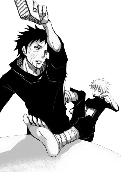Kakashi Y Obito Yaoi (516x729), Png Download