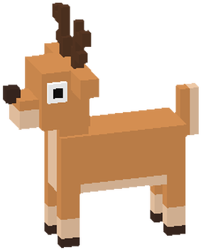 Crossy Road Reindeer - Reindeer (400x400), Png Download