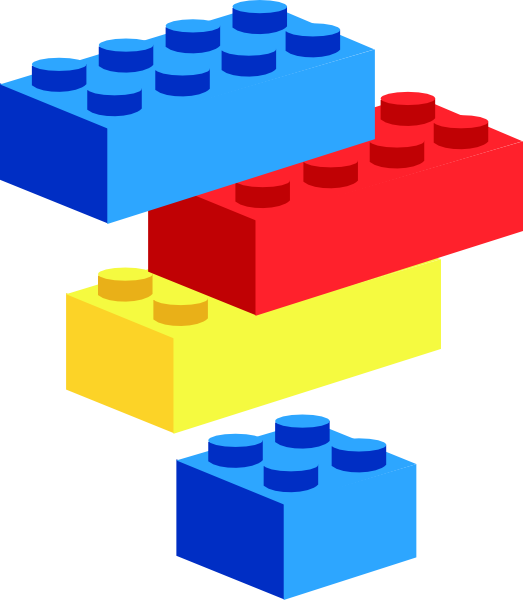 Building Blocks Clip Art (522x599), Png Download