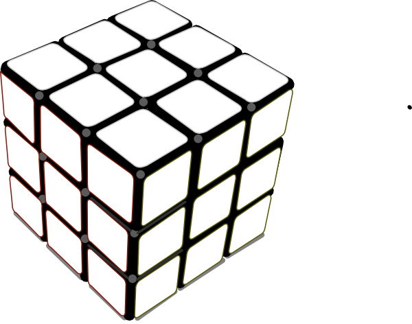 Rubix Cube (600x472), Png Download