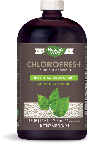 Chlorofresh Mint Liquid Chlorophyll - Nature's Way Chlorofresh Mint (371x600), Png Download