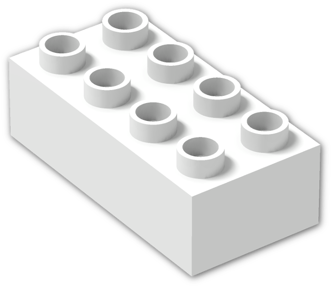 Duplo Brick 2 X 4 - Lego 2304 Duplo Baseplate (800x600), Png Download
