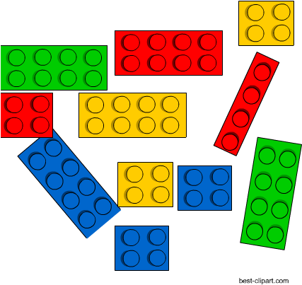 Free Bricks Art Colorful Png - Lego Clip Art (450x450), Png Download