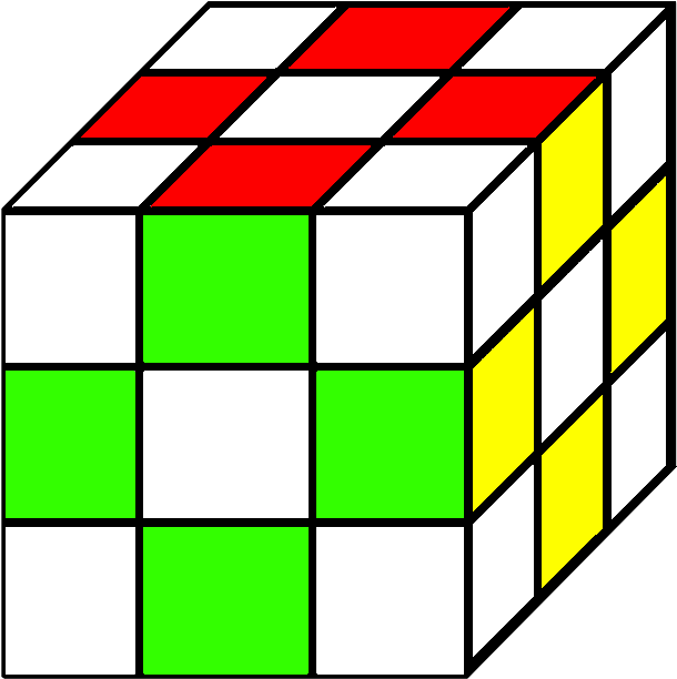 16-edges - Rubik's Cube Coloring Sheet (640x640), Png Download