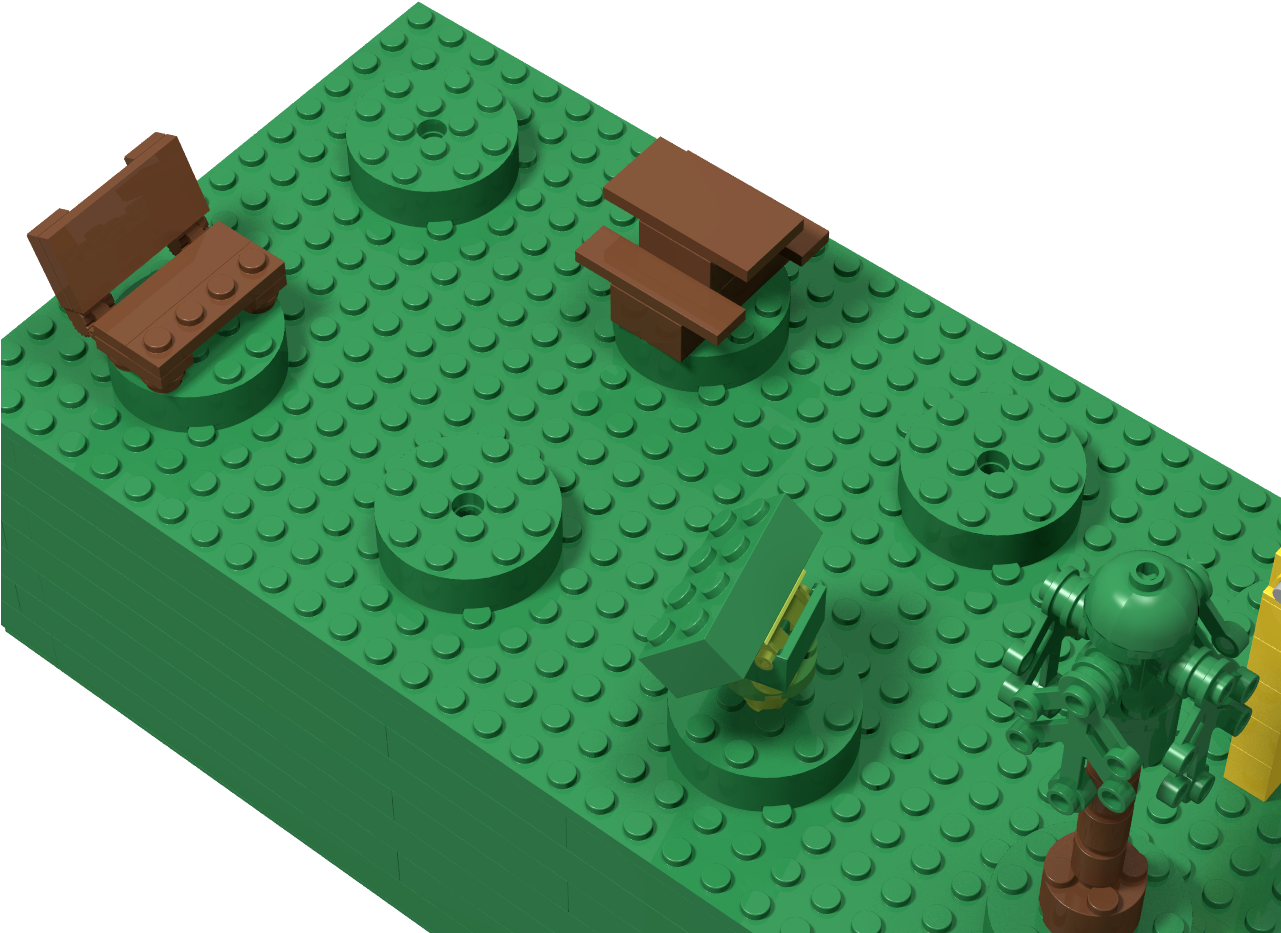 Park Brick02 - Lego (1280x960), Png Download
