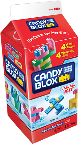 Candy Blox Activity Candy - Candy Blox 11.5 Oz. Carton (500x500), Png Download