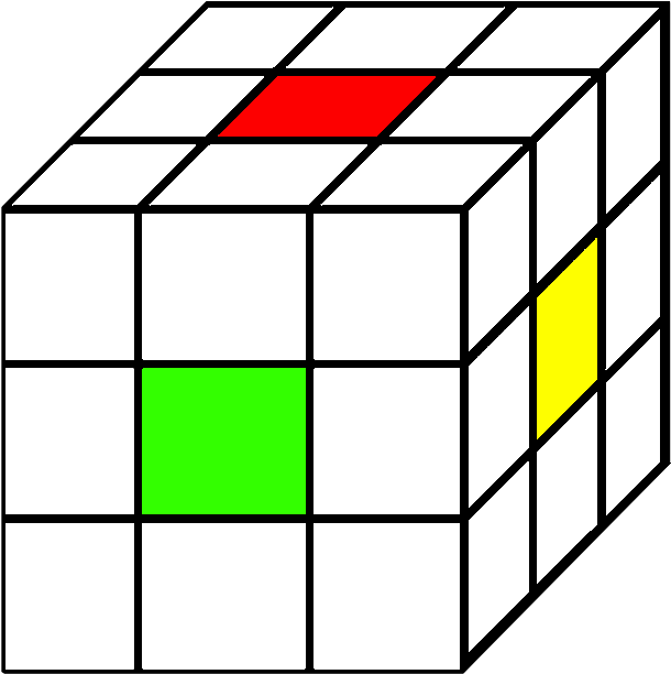 12-centers - Rubik's Cube Coloring Sheet (640x640), Png Download