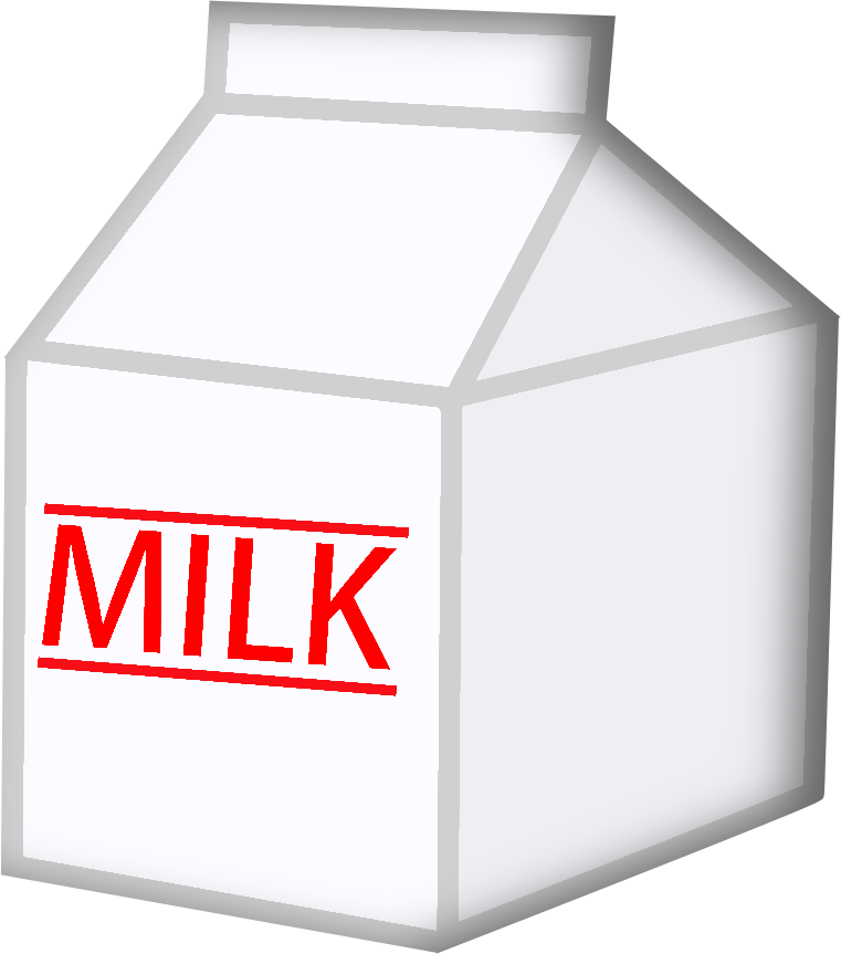 Milk - Milk Carton Object Show (761x863), Png Download
