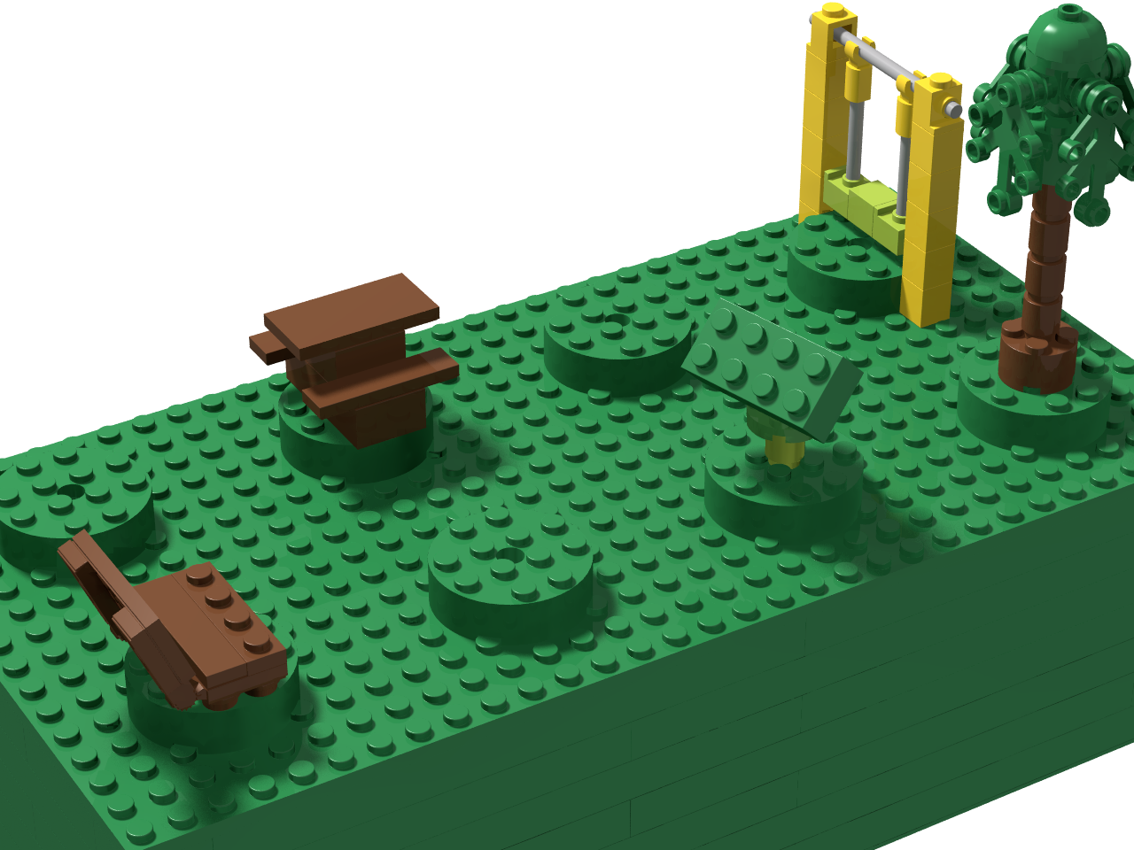 Park Brick03 - Lego (1280x960), Png Download