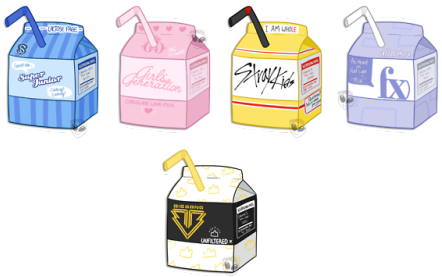 K-pop Milks Pt - Super Junior (500x441), Png Download