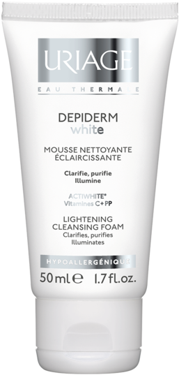 Depiderm White Lightening Cleansing Foam - Uriage (259x550), Png Download