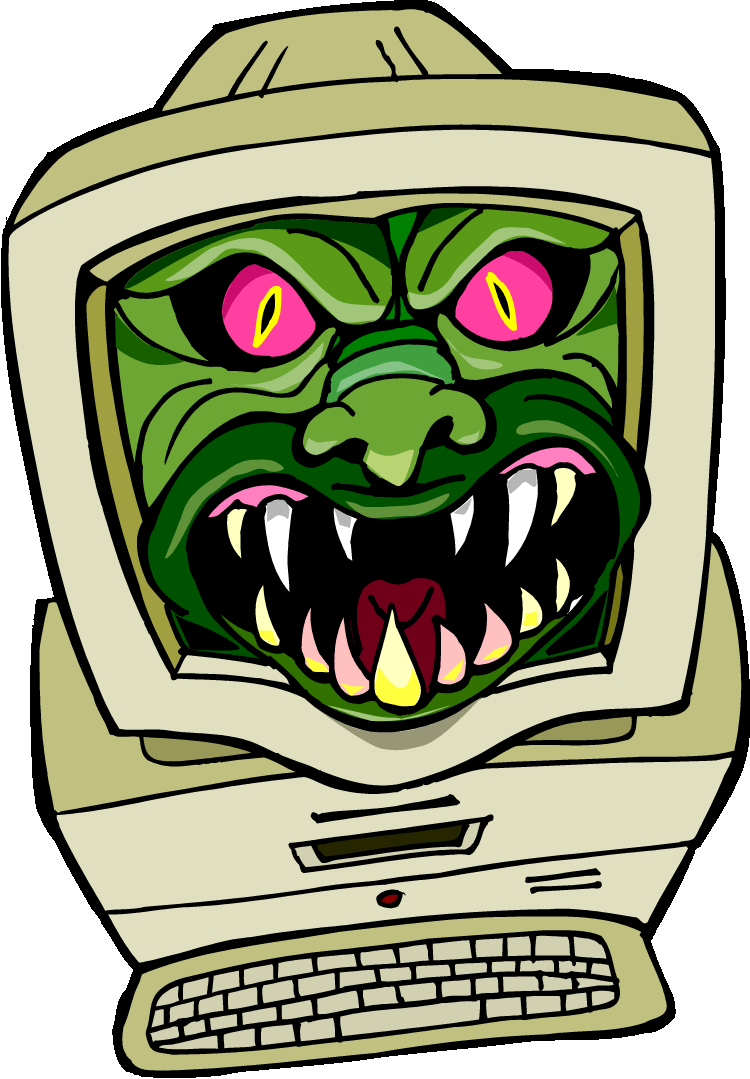 Computer Virus - Animasi Virus Komputer Gif (750x1079), Png Download
