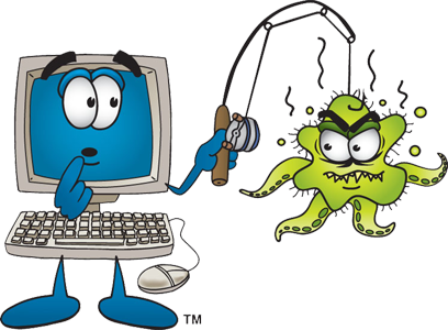 Cliparts Computer Viruses - Computer Repair (408x300), Png Download