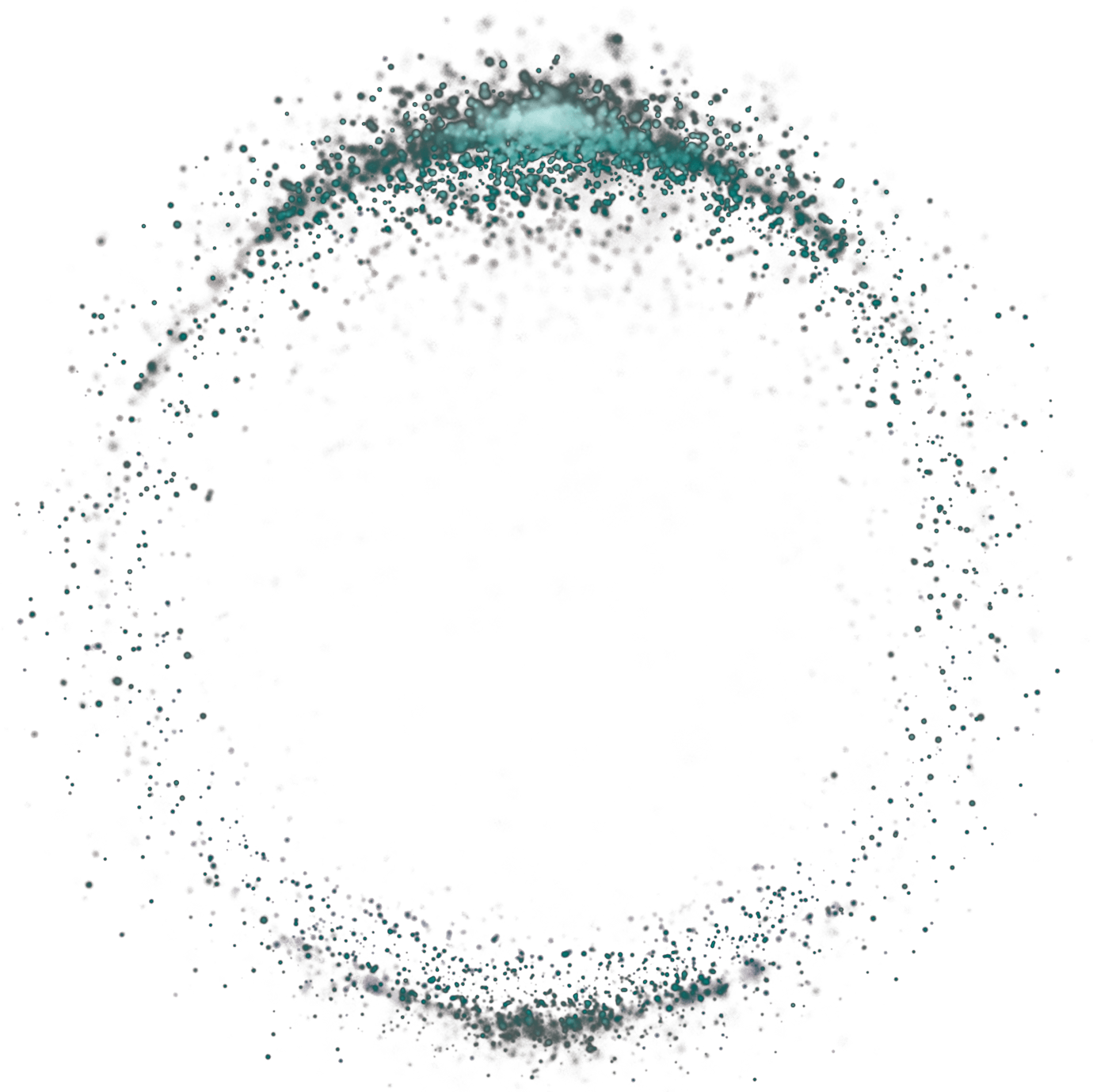 Noyau Particles Logo - Circle (1380x1379), Png Download