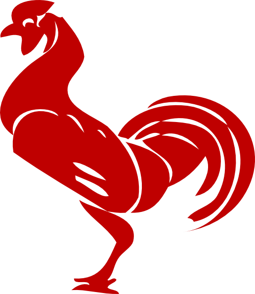 Red Rooster Clip Art - Rooster Clip Art (516x595), Png Download