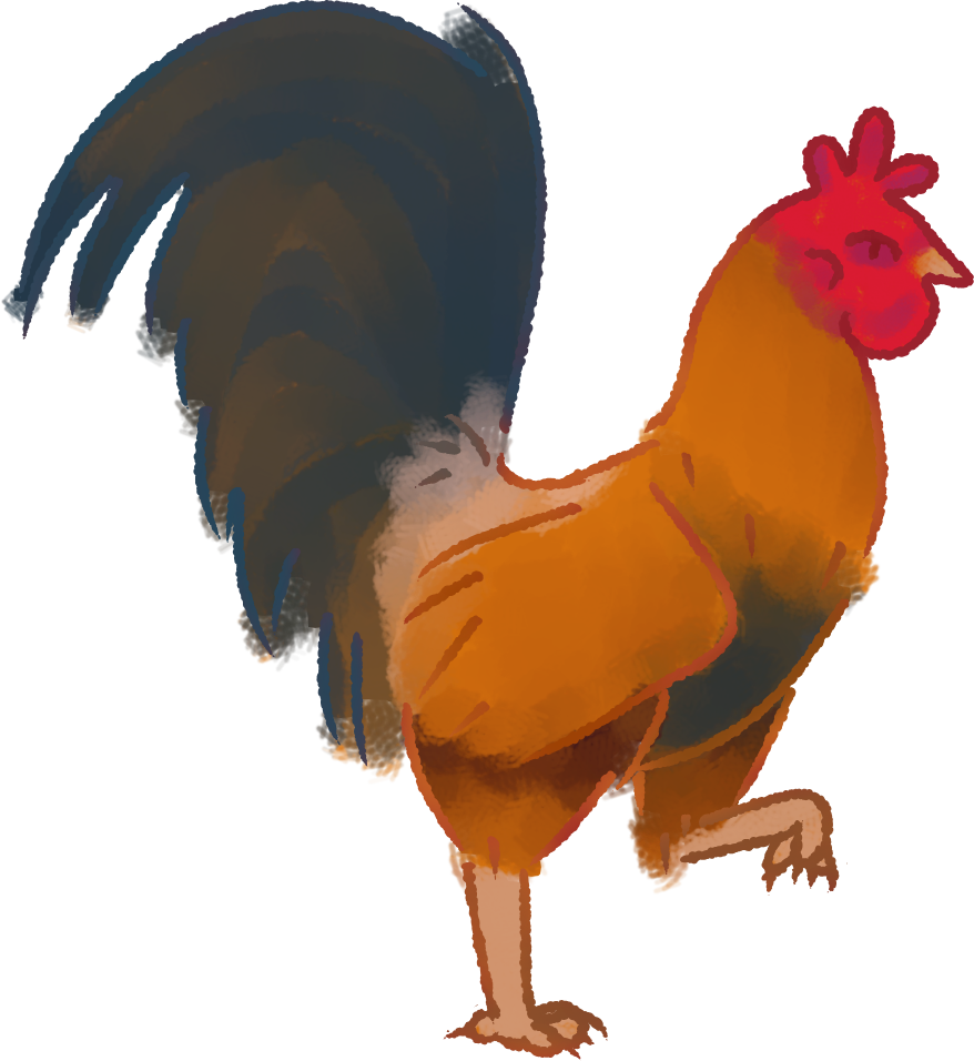 Rooster Rooster Rooster - Rooster (878x956), Png Download