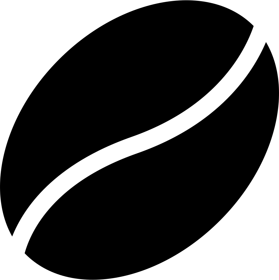 Coffee Bean For A Coffee Break Comments - Coffee Bean Black Png (980x982), Png Download