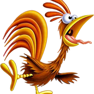 Odd Squad Rooster - Crazy Rooster (400x400), Png Download