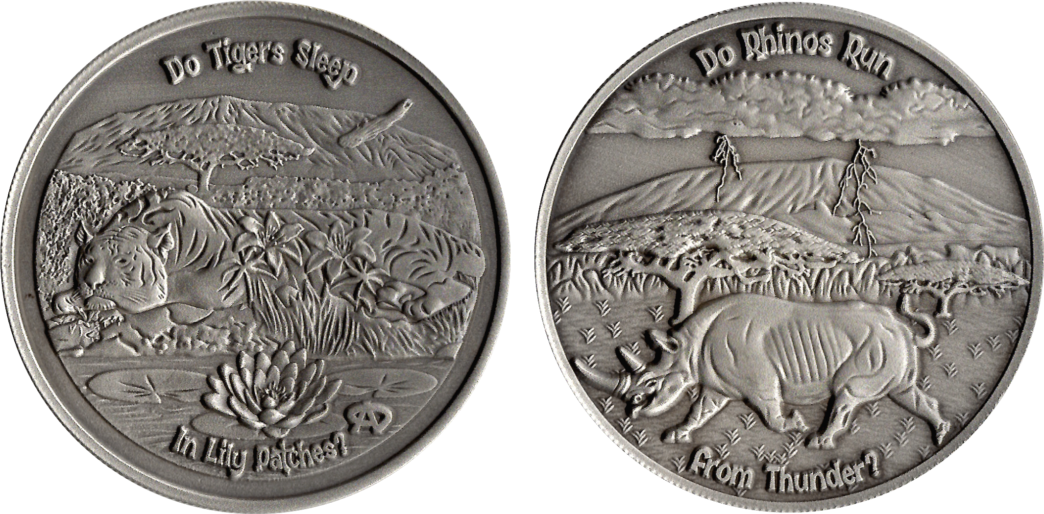On The Obverse Side Of The Tube Coin, A Rhinoceros - Agrippina The Younger Coin (2165x1074), Png Download