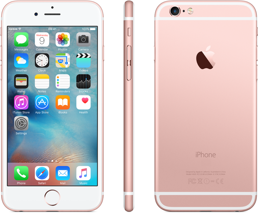 Iphone - Iphone 6s 32gb Rosegold (1024x872), Png Download