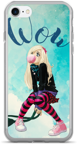 Wow Starry Girl Iphone 7/7 Plus Case - Writing Journal For Girls (600x600), Png Download