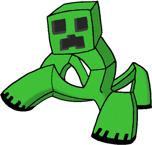 Jpg Transparent Library Sasha The Creeper By Vanishingsvst - Minecraft Mutant Creeper Drawing (900x675), Png Download