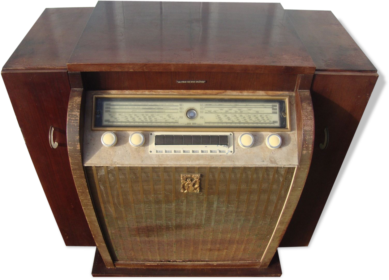 Furniture Old Radio Tsf Wooden Brand Voice Of His Master - Furniture (1457x1457), Png Download