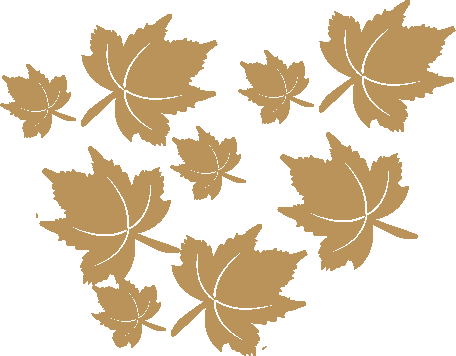 Background - Gold Leaves - Beke (456x356), Png Download