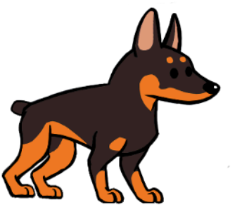 Doberman - Doberman Fallout (400x300), Png Download