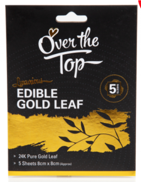 Over The Top Gold Leaf 24k Transfer - Ott Buttercream Icing Green 425g (578x578), Png Download