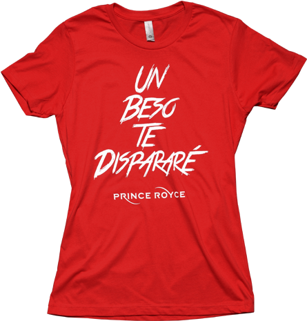 Un Beso Red Women's Ss Tee - Shirt (500x682), Png Download