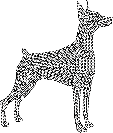 Home > Elizabeth Hutchinson > Custom Spangle Transfer - Toy Fox Terrier (382x450), Png Download