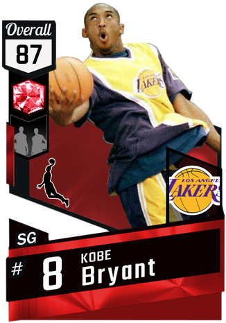 '98 Kobe Bryant Ruby Card - Nba 2k18 Gilbert Arenas (325x475), Png Download
