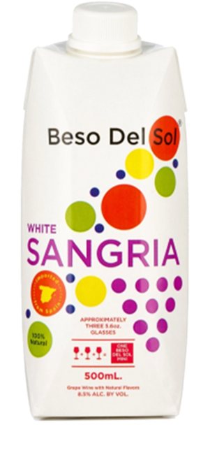 Beso Del Sol - White Sangria Nv (500ml) (650x650), Png Download