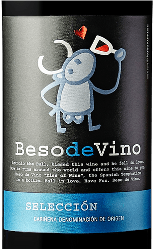 Beso De Vino Seleccion (375x500), Png Download